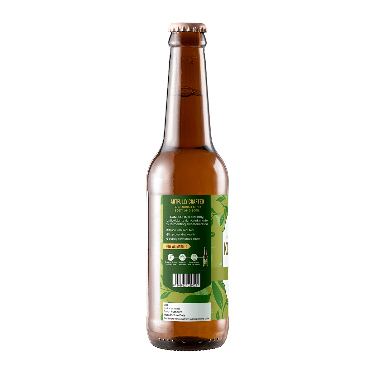 Low Sugar Original Kombucha - 330ml | Verified Sustainable by Brown Living™
