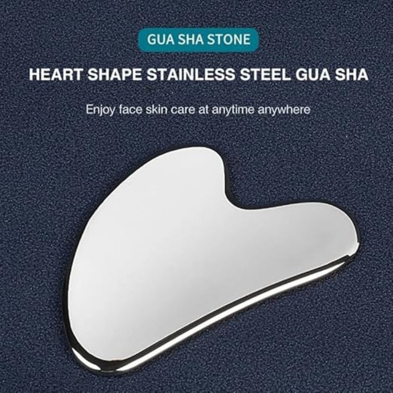 Luxe Polish Steel Gua Sha for Face Tightening & Massage | Verified Sustainable by Brown Living™