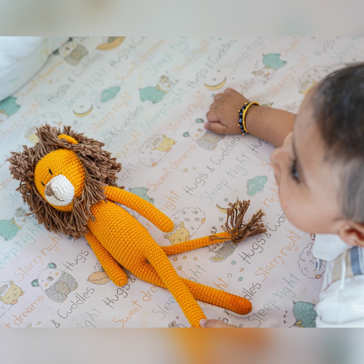 Mango Man Leo the Lion – Crochet Doll for Babies – Dolls & Dollhouses by Bombay Toy Company available on Brown Living™. . SKU: CLLO. Img 3.