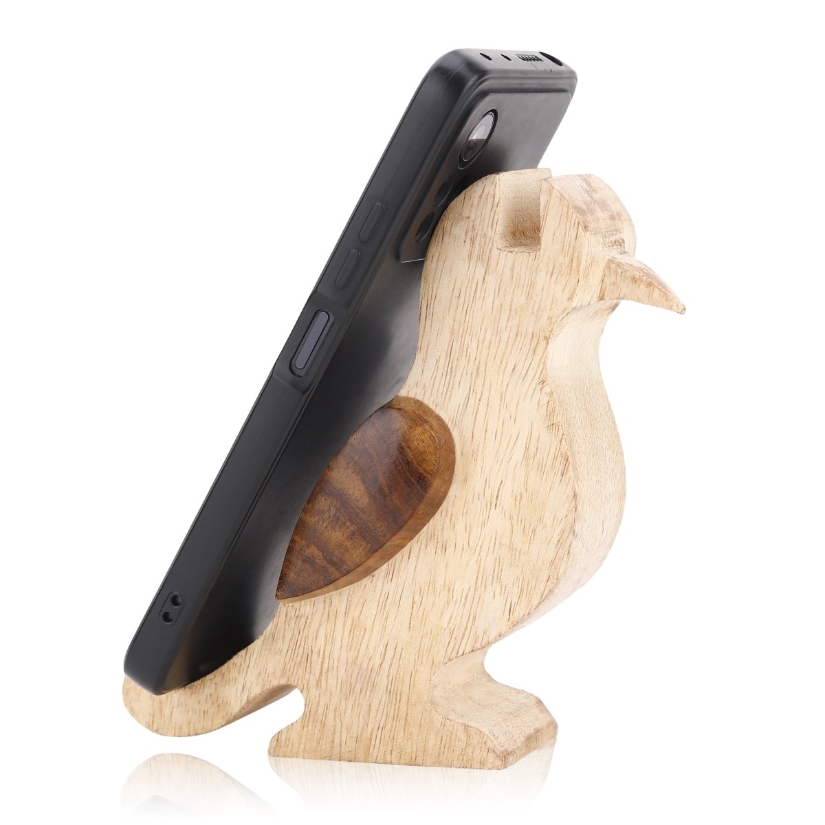 Mango Wood Bird Spectacle Brown Stand | Verified Sustainable by Brown Living™