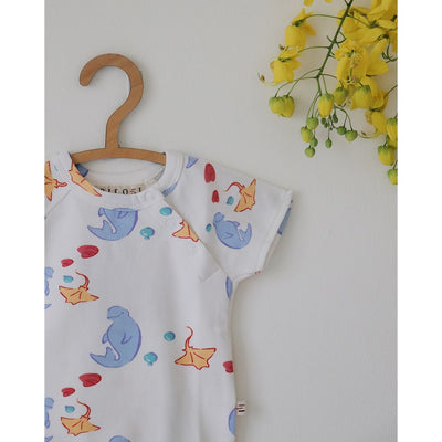 Manta Ray Breathable Organic Cotton Baby Bodysuit – Classic – Kids Onesies on Brown Living™. SKU: AC - 03 - 0003/0 - 3M. Img 4.