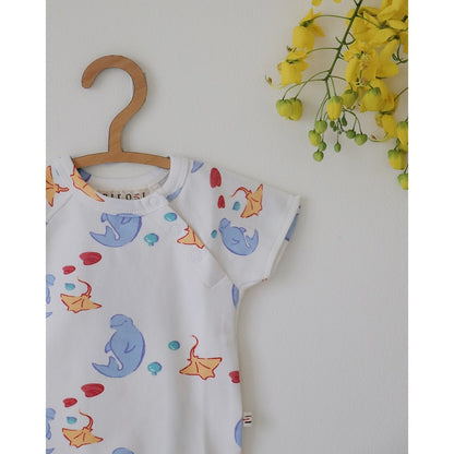 Manta Ray Breathable Organic Cotton Baby Bodysuit – Classic | Verified Sustainable by Brown Living™