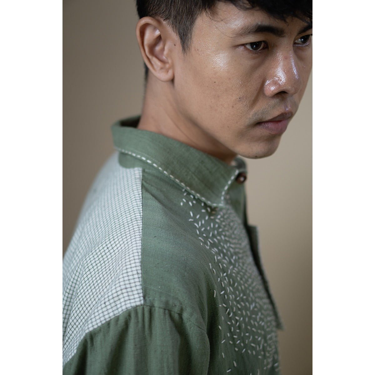 Meadows Embroidered Full Shirt | Verified Sustainable by Brown Living™