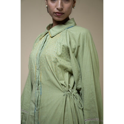 Meadows Embroidered Shirt Dress | Verified Sustainable by Brown Living™