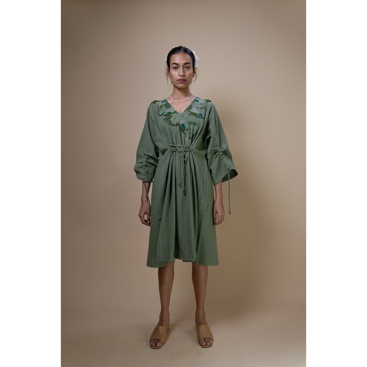 Meadows Ruched Dress | Verified Sustainable by Brown Living™