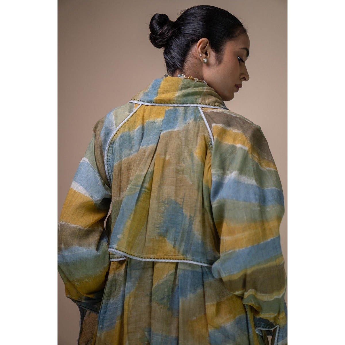 Meadows Unisex Hand Painted Trench | Verified Sustainable by Brown Living™