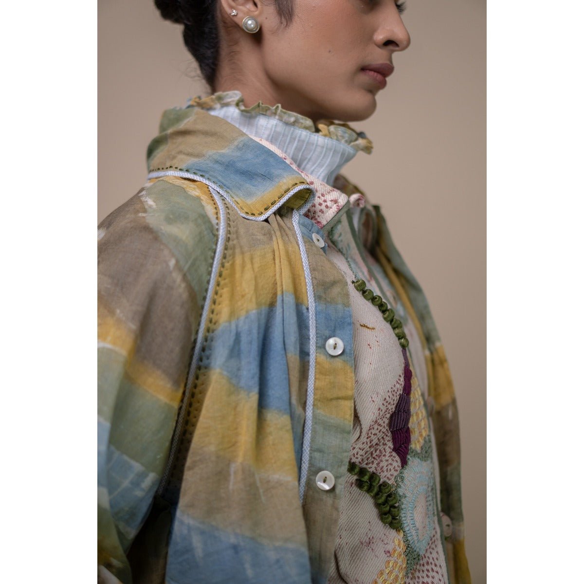 Meadows Unisex Hand Painted Trench | Verified Sustainable by Brown Living™