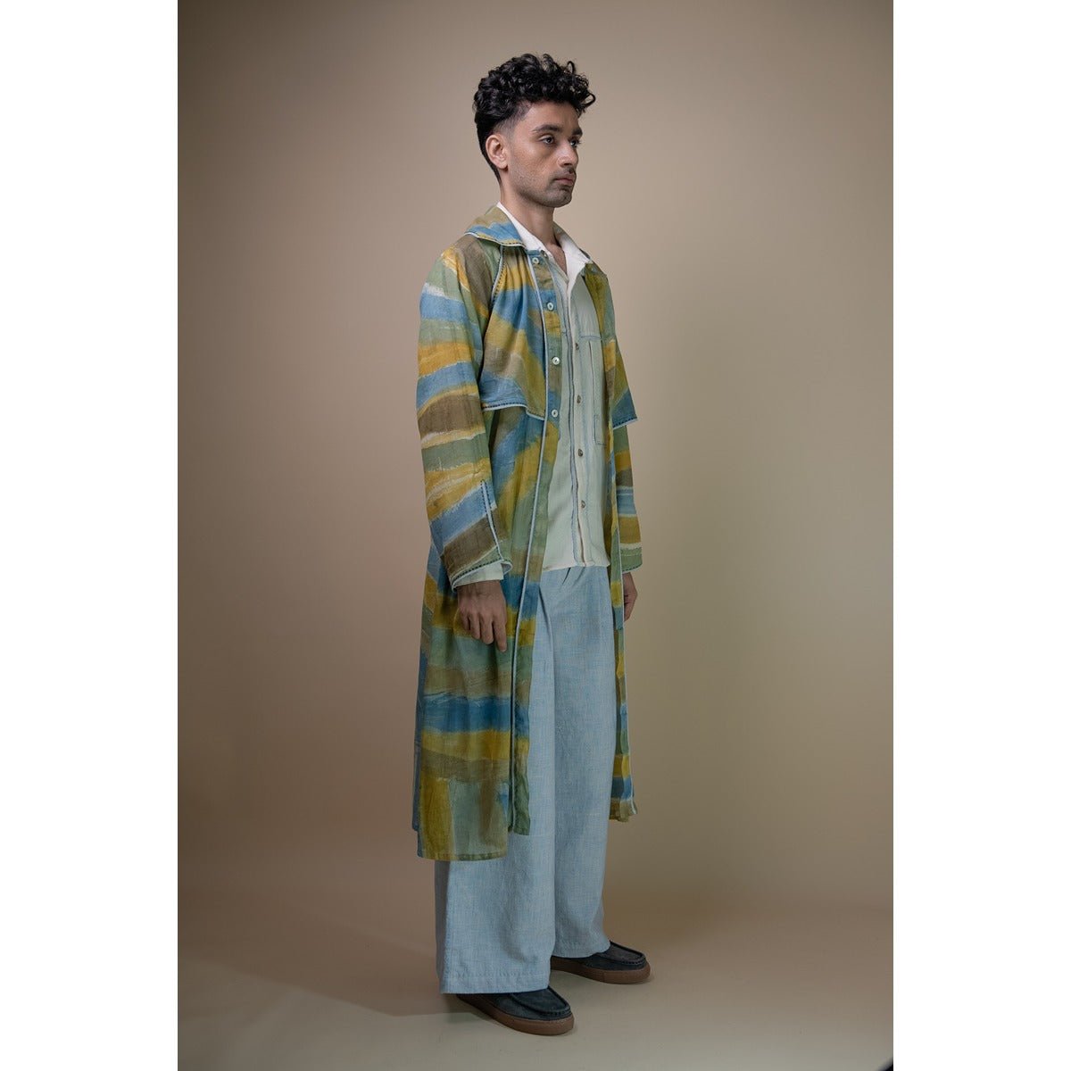 Meadows Unisex Hand Painted Trench | Verified Sustainable by Brown Living™