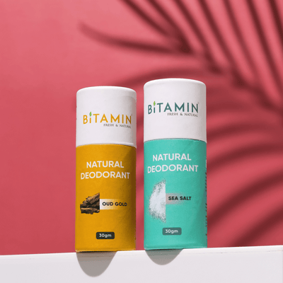 Men Natural Deodorant - Pack of 2 | 30g Each – Deodorant on Brown Living™. SKU: menpack. Img 1.