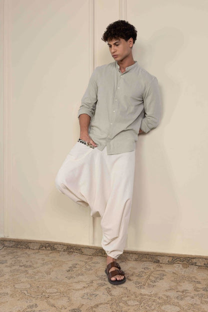 Men's Aladdin Harem Pants | Cream | Verified Sustainable by Brown Living™