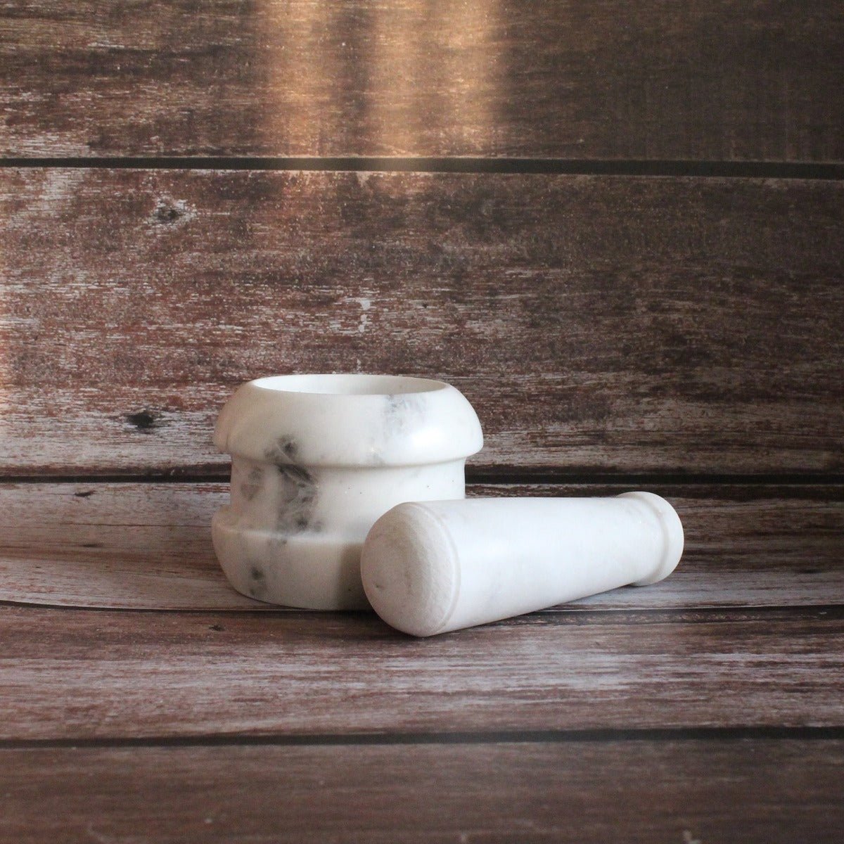 Mini Mortar and Pestle – Handcrafted Concentric Design for Herbs | Verified Sustainable by Brown Living™