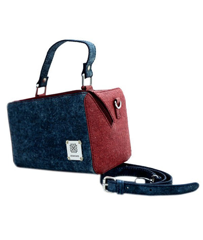 Mini Natural Duffle | Made with Coconut Leather – Womens Handbag on Brown Living™. SKU: ZK4_24BL11927. Img 8.