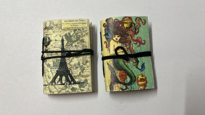 Mini Recycled Paper Journal Pack of 2 – Notebooks & Notepads on Brown Living™. SKU: OEP2533992. Img 9.