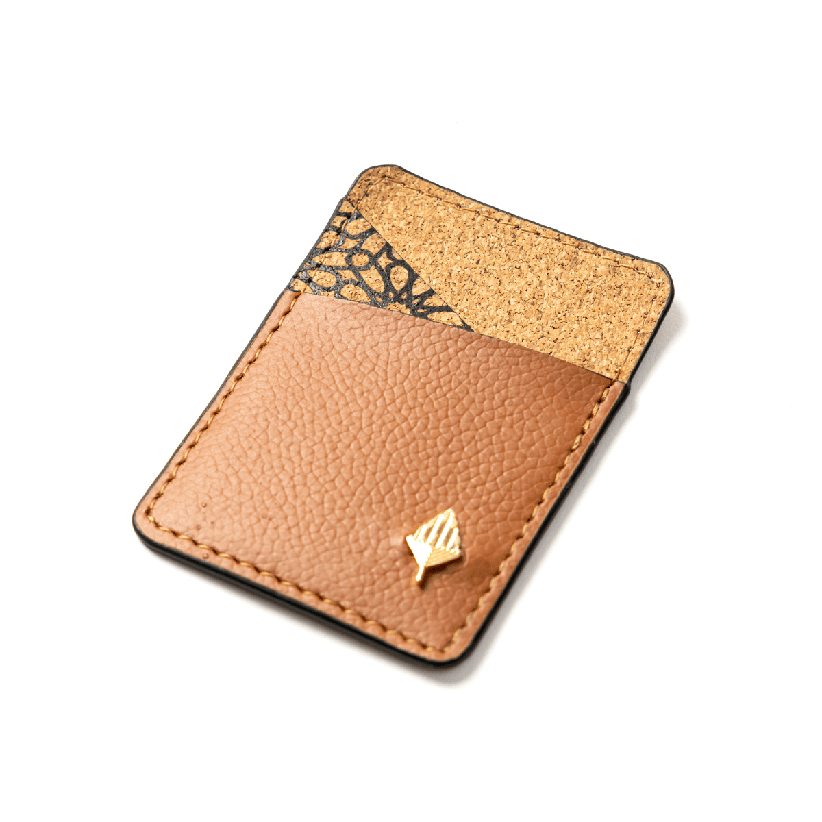 Minimalist Card Holder – Plant Leather & Cork (Tawny Brown) | Verified Sustainable by Brown Living™