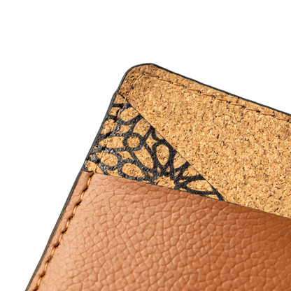 Minimalist Card Holder – Plant Leather & Cork (Tawny Brown) – Travel Accessories on Brown Living™. SKU: CPCHGH002. Img 7.