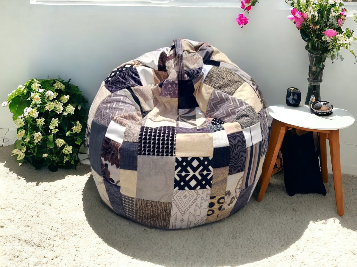 Monochrome Beanbag | Verified Sustainable by Brown Living™