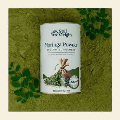 Moringa Powder | Superfood | Vitamin & Mineral - Rich | 100g – Health & Energy Drinks on Brown Living™. SKU: SOS0MP00G100. Img 6.