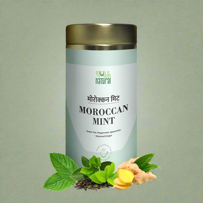 Moroccan Mint I Green Tea I 75 gm | Verified Sustainable by Brown Living™