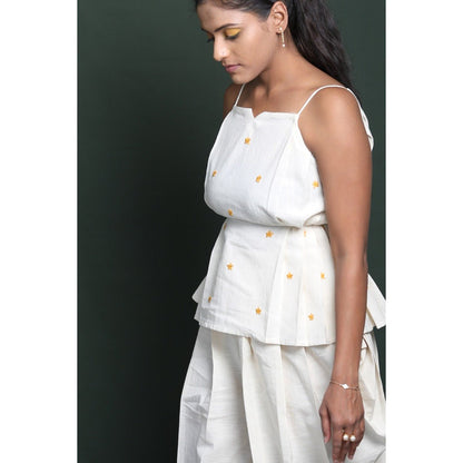 Mudita Jumpsuit - Halter Neck Cut - Away Waist | Verified Sustainable by Brown Living™