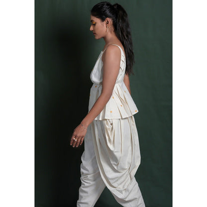 Mudita Jumpsuit - Halter Neck Cut - Away Waist | Verified Sustainable by Brown Living™