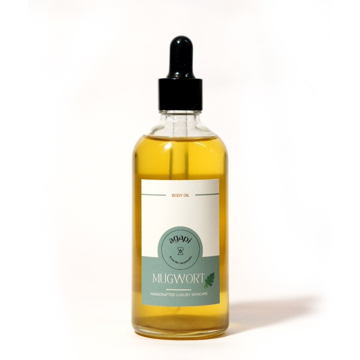 Mugwort Relaxing Massage Oil - 110g – Body Oil by Agapi available on Brown Living™. . SKU: MMO - 01. Img 1.