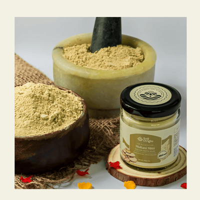 Multani Mitti Powder | Face Clay | 100g – Face Pack on Brown Living™. SKU: SOPHMM00G100. Img 4.