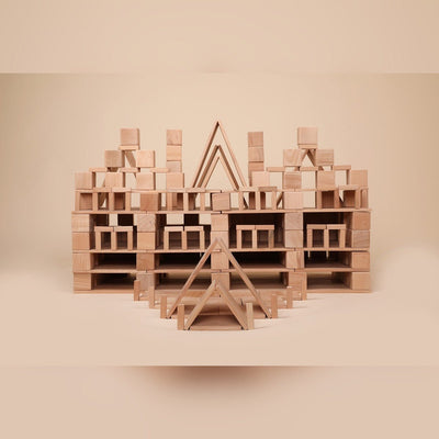 Multicolor Challenger Block Set – 350 Wooden Elements – Sets & Stacking Toys on Brown Living™. SKU: WB350. Img 2.