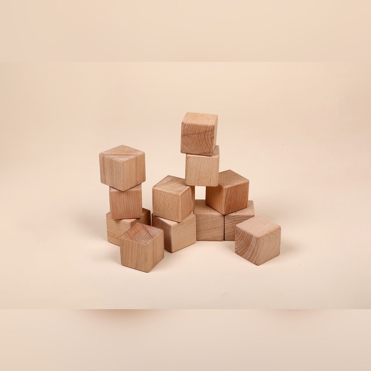 Multicolor Wooden Blocks – Set of 12 for Toddlers – Sets & Stacking Toys by Bombay Toy Company available on Brown Living™. . SKU: WB12. Img 1.