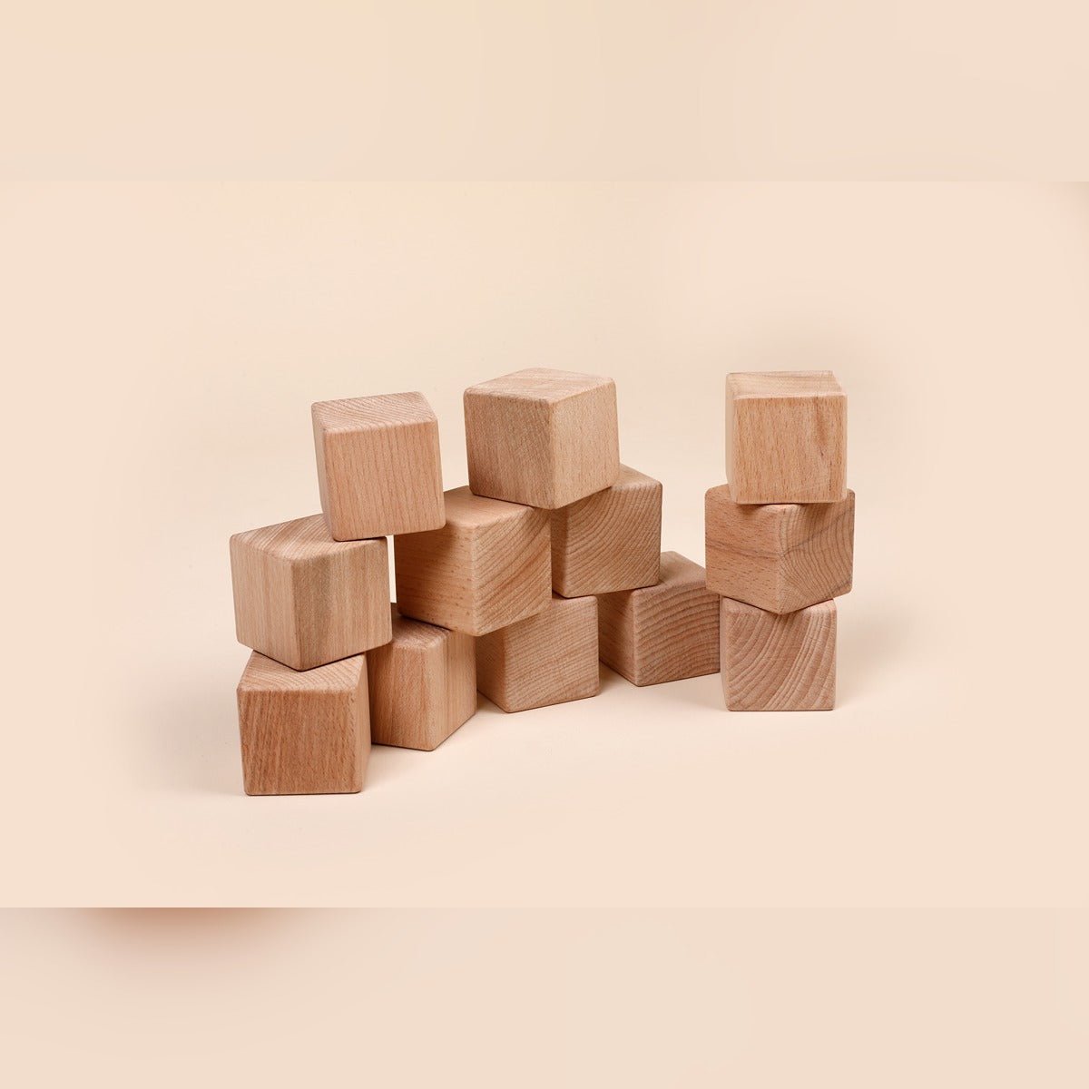 Multicolor Wooden Blocks – Set of 12 for Toddlers – Sets & Stacking Toys by Bombay Toy Company available on Brown Living™. . SKU: WB12. Img 2.