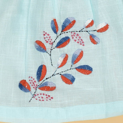 Multicolour Pure Cotton Hand Embroidered Baby Dress Combo - Set of 3 – Kids Frocks & Dresses by Stotra available on Brown Living™. Small . SKU: STRCOTMULTFROCOM02 - S. Img 15.