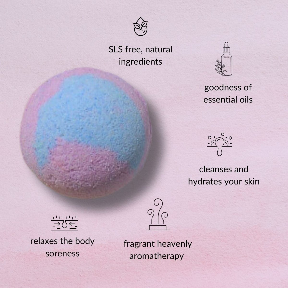 Musk and Oudh Calming Bath Bomb | Verified Sustainable by Brown Living™