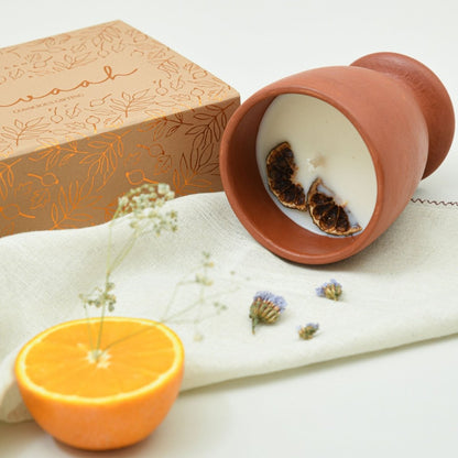 Narangi XL Candle | Tropical Citrus Summer | Soy Wax | Verified Sustainable by Brown Living™