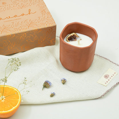 Narangi XL Candle | Tropical Citrus Summer | Soy Wax | Verified Sustainable by Brown Living™