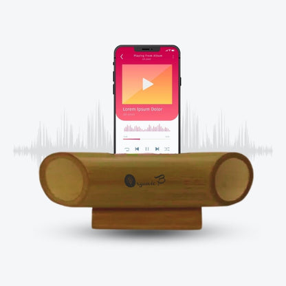 Natural Bamboo Amplifier Speaker | Verified Sustainable by Brown Living™