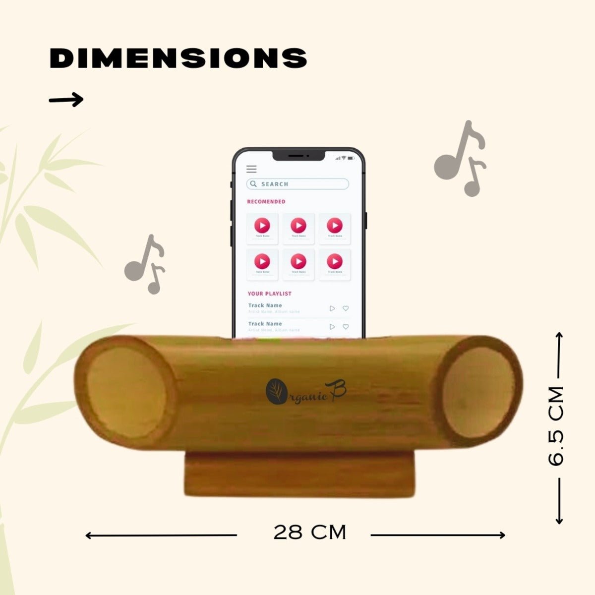 Natural Bamboo Amplifier Speaker | Verified Sustainable by Brown Living™