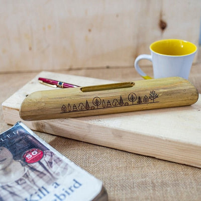 Natural Bamboo Speaker – Eco - Friendly Sound Amplifier & Mobile Stand – Desk Accessories on Brown Living™. SKU: BL - JB - 10. Img 2.