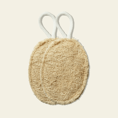 Natural Body Loofah | Exfoliating & Skin - Friendly | Pack of 2 – Body Scrub on Brown Living™. SKU: SOPHNBL0S002. Img 2.