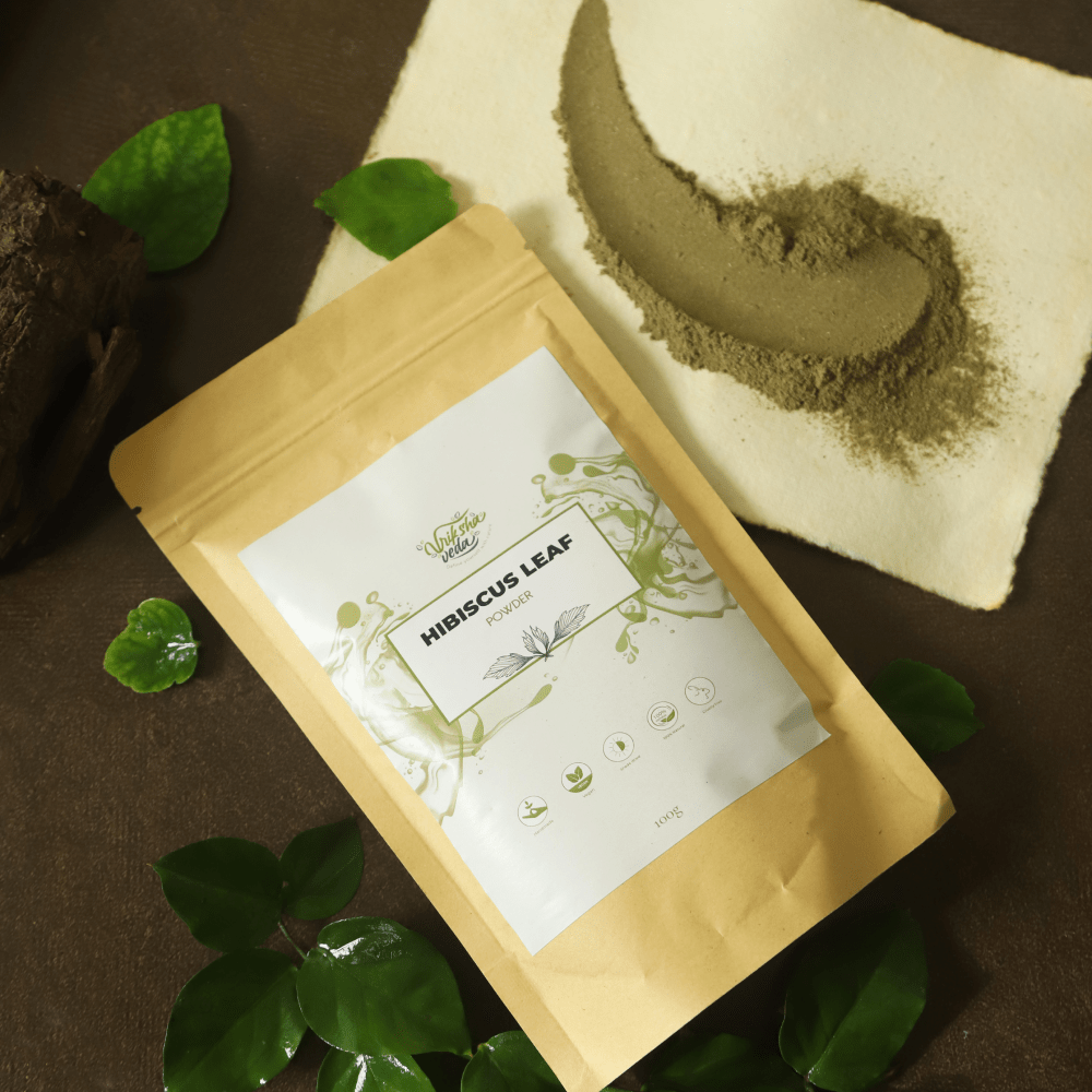 Natural Hibiscus Leaf Powder - 100 g | Verified Sustainable by Brown Living™