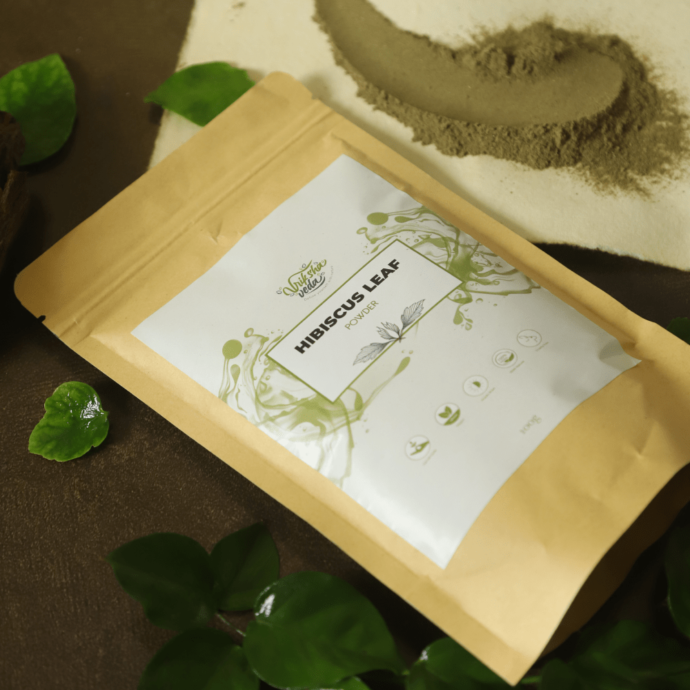 Natural Hibiscus Leaf Powder - 100 g | Verified Sustainable by Brown Living™