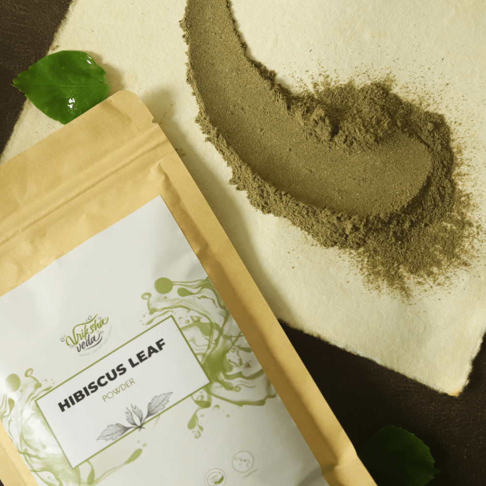 Natural Hibiscus Leaf Powder - 100 g | Verified Sustainable by Brown Living™