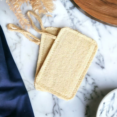 Natural Loofah Body Scrubber - Pack of 2 – Body Scrub on Brown Living™. SKU: 108 - 06466 - OEP221_24BL6321. Img 6.