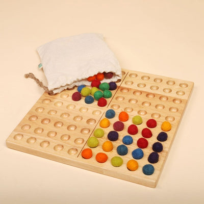 Natural Montessori Hundred Board – Math Learning Toy – Learning & Educational Toys on Brown Living™. SKU: HBM01. Img 4.
