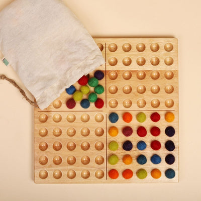 Natural Montessori Hundred Board – Math Learning Toy – Learning & Educational Toys on Brown Living™. SKU: HBM01. Img 3.