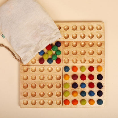 Natural Montessori Hundred Board – Math Learning Toy | Verified Sustainable by Brown Living™