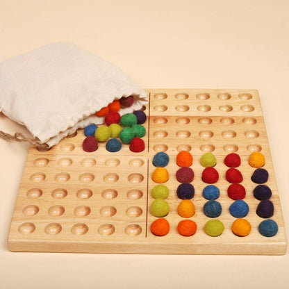 Natural Montessori Hundred Board – Math Learning Toy | Verified Sustainable by Brown Living™