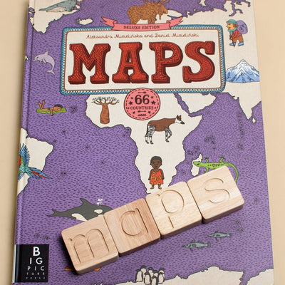 Natural Wooden Alphabets Toy – Letter Learning Set – Learning & Educational Toys on Brown Living™. SKU: WBS01. Img 4.