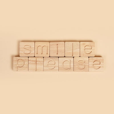 Natural Wooden Alphabets Toy – Letter Learning Set – Learning & Educational Toys on Brown Living™. SKU: WBS01. Img 5.