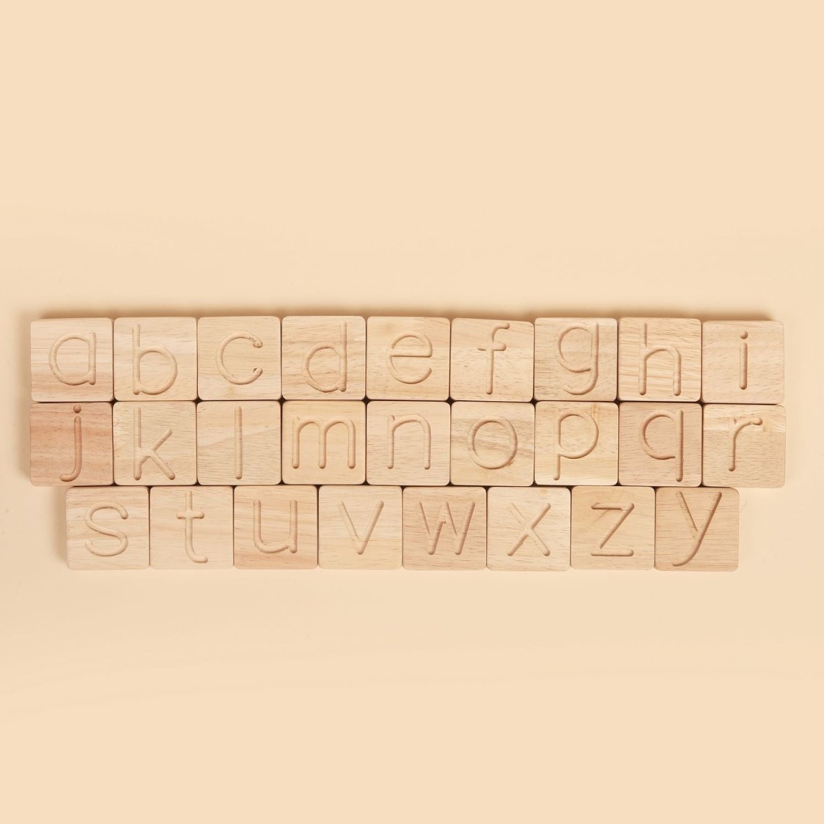 Natural Wooden Alphabets Toy – Letter Learning Set – Learning & Educational Toys by Bombay Toy Company available on Brown Living™. . SKU: WBS01. Img 1.
