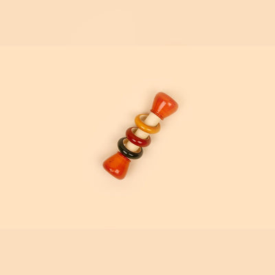 Natural Wooden Mini Rattle – Eco Baby Sensory Toy – Baby Rattles on Brown Living™. SKU: WR1. Img 1.