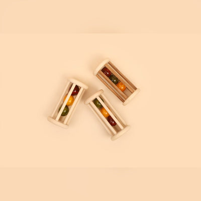 Natural Wooden Rolling Rattle – Organic Baby Toy – Baby Rattles on Brown Living™. SKU: WR2. Img 5.